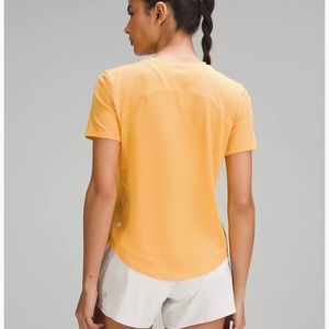NWT Lululemon High-Neck Run and Train Tee -Mango Dream
